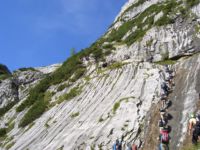 Die Leiter - Höllental Klettersteig Zugspitze